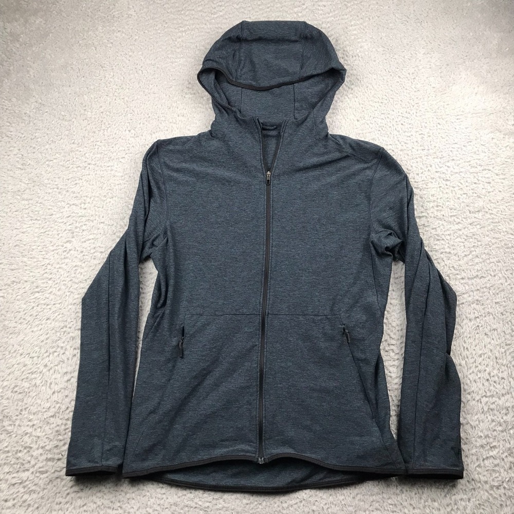Lululemon Surge Warm‎ Full Zip Hoodie Mens S Heather Navy Performance